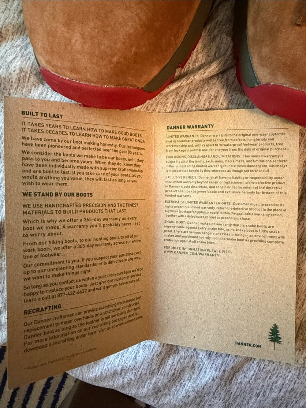 Danner Brown Suede Hiker Boots with Red Accents